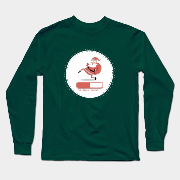 Christmas Loading Long Sleeve T-Shirt by globalnn222